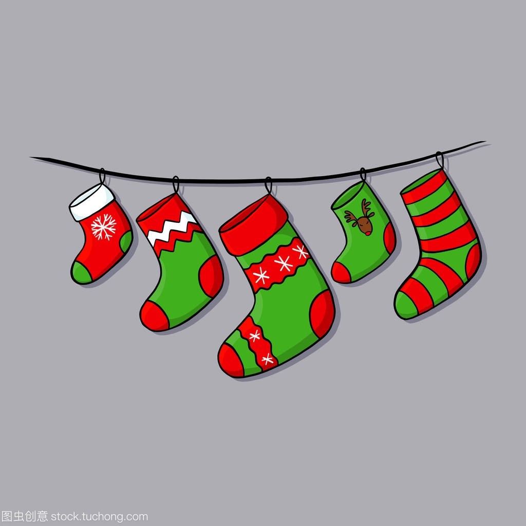 矢量圣誕襪子